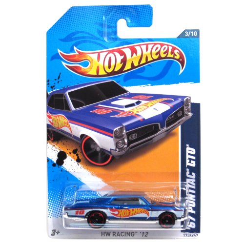 Hot Wheels 2012 '67 Pontiac GTO Azul 1:64 miniatura 1
