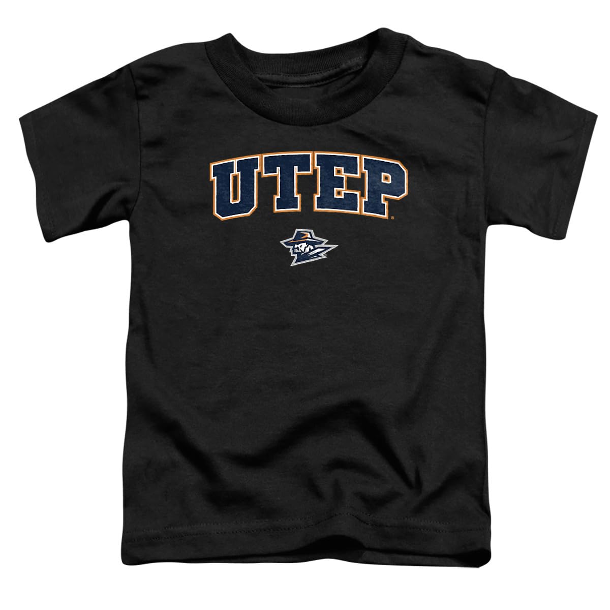 LOGOVISION The University of Texas at El Paso Arch Logo Black Kids T Shirt (3) for Toddler Boys and Girls, Black