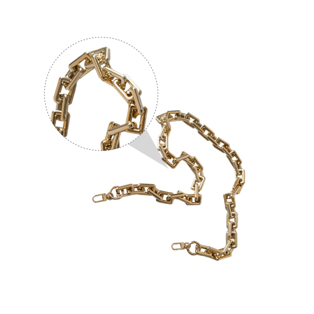 GALPADA 3 Stück Taschenkette Gold Umhängetasche Carteras Cruzadas Para Mujer Schultertasche Für Frauen DIY Tasche Schnalle Kette Lug Taschen Für Frauen DIY Flache Kette Schicker