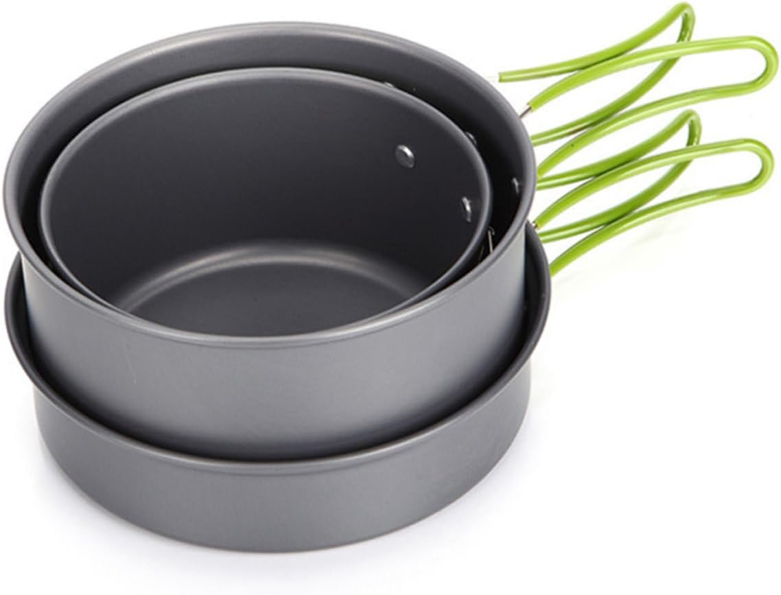 BESPORTBLE Outdoor Tableware Non Pots Kettles Picnic Unbreakable Portable Stove Tent Pan Campfire Grill Plates Kit