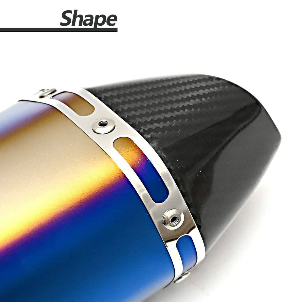 Amazon | 60.5mm 60.5φ 全長570mm 汎用 カーボン ロングサイレンサー