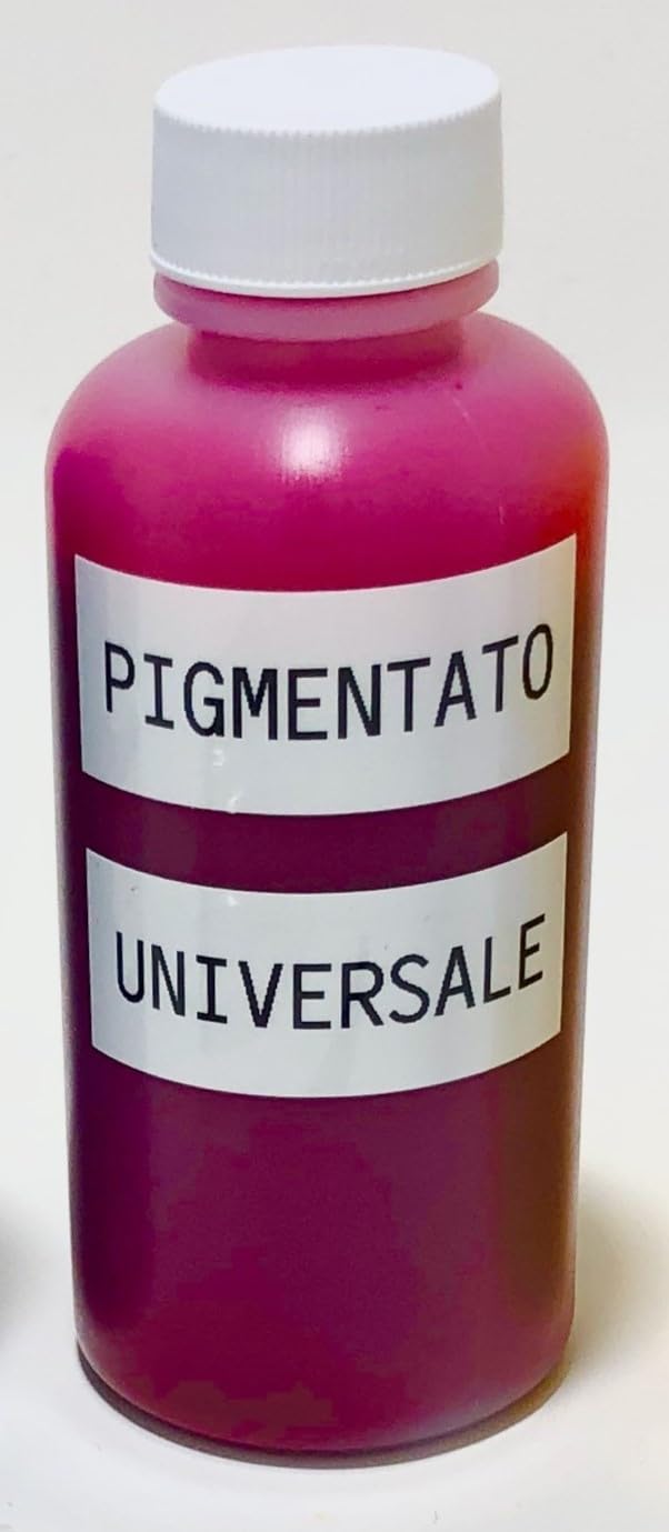 INCHIOSTRO PIGMENTATO UNIVERSALE A 4 COLORI PER STAMPANTI EPSON BROTHER HP CANON 400 ML TOTALI 1 X NERO 1 X CYANO 1 X MAGENTA 1 X GIALLO, VERO INCHIOSTRO A PIGMENTAZIONE PIENA