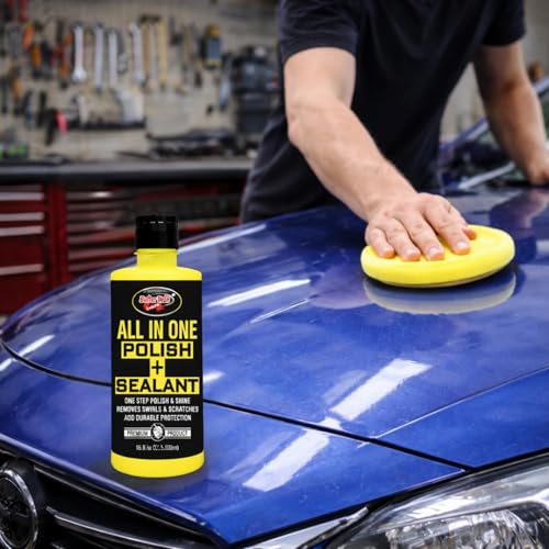 Image of All in One Polish & Sealant Multipurpose Liquid Polish for Car, Bike Scooty Suitable for Dashboard, Restores Faded Plastic & Fibre Headlight, Interior Polish and Sealant - 500ml (Pack of 1)