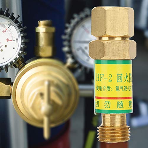 Oxygen TAcetylene Check Valve Flashback, Oxygen Acetylene with Fuel Quick Connect Coupler Flashback Arrestor Flame Buster M16 x 1.5 for Requirements of Welding Process (Acetylene Return)