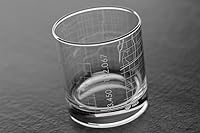 Vista 5 de Well Told Vaso de whisky grabado con mapa de Phoenix, Arizona Rocks, vaso de whisky antiguo (325ml, transparente), vaso de whisky grabado, regalos