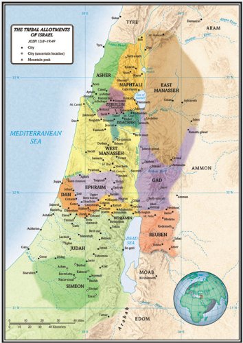 Buy Tribal Allotments Of Israel Map, The Book Online at Low Prices in ...