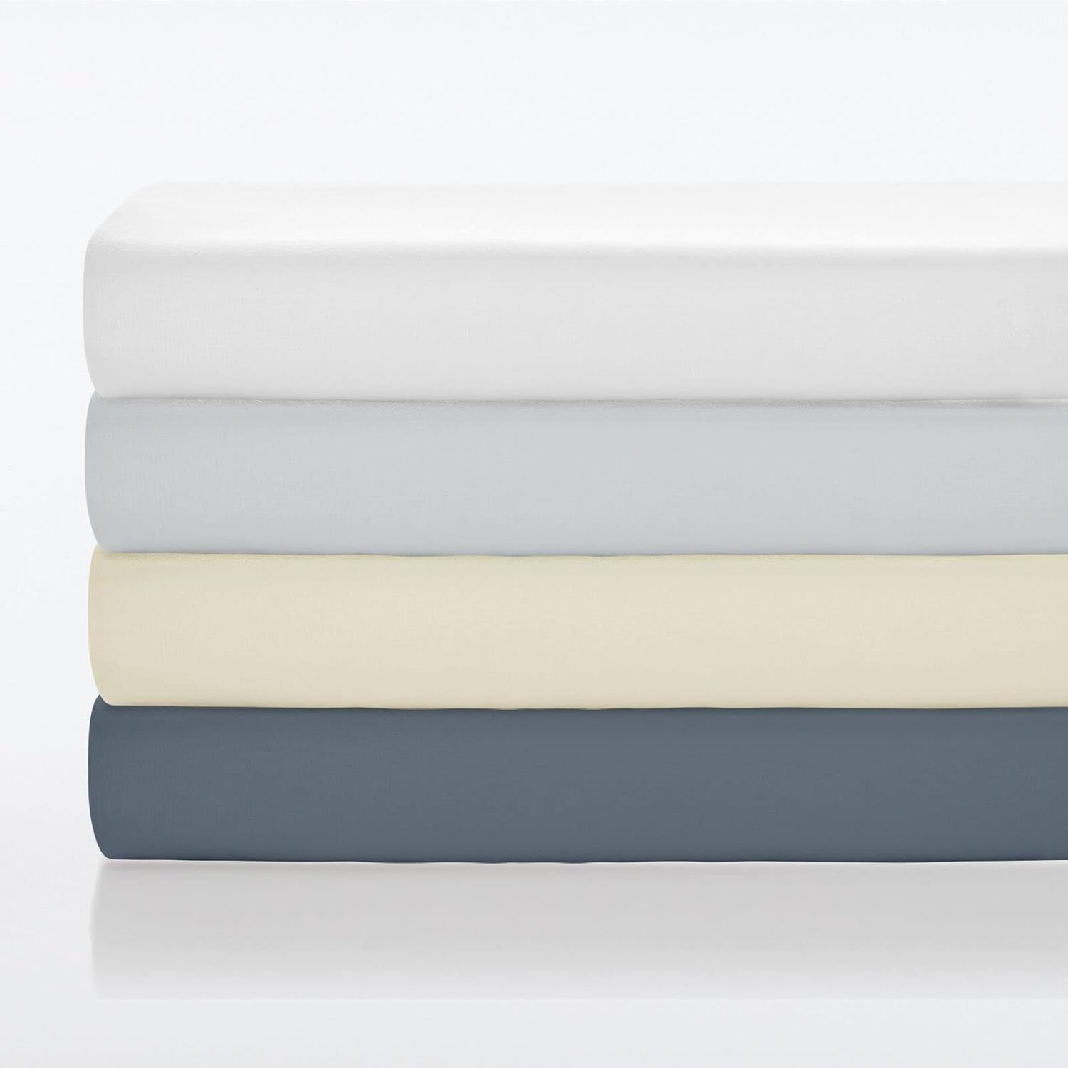 MDesign Nate Home By Nate Berkus – Set Di 4 Asciugamani Da Bagno 100% Cotone – Morbidi, Assorbenti, Trama Riso – Colore Lichene (salvia)