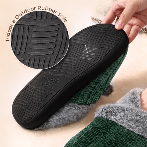 Image of Slippers for Women Fuzzy House Slip on Indoor Outdoor Bedroom Home Shoes