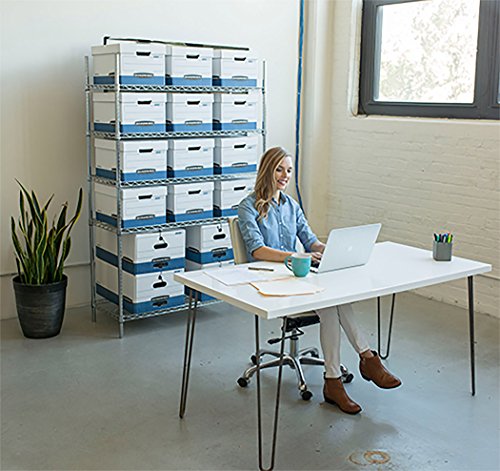 Bankers Box Fellowes 00702 Store/File Medium-Duty Storage Boxes With Lift-Off Lid, Legal, 12 Pack (00702) #TOP2