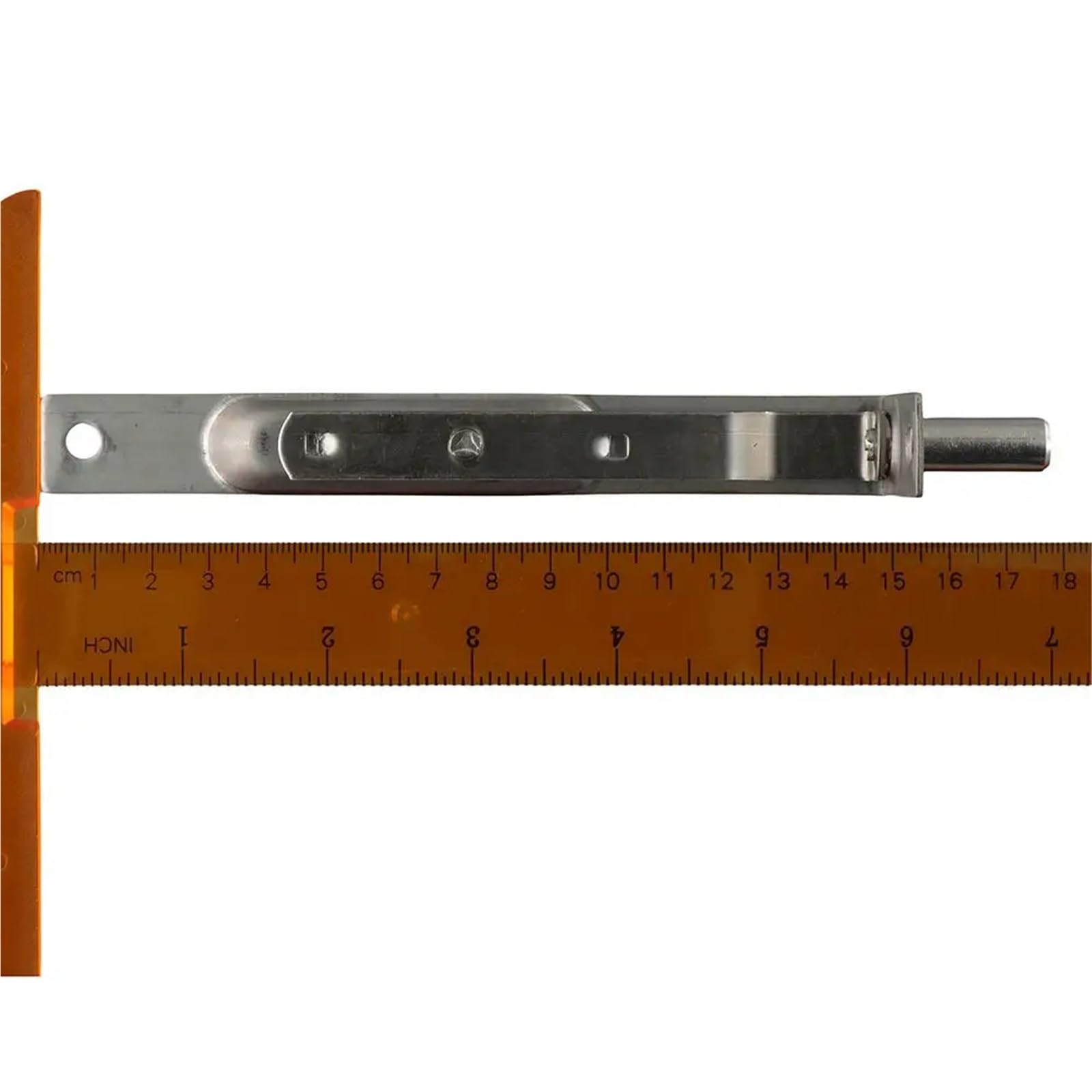 Cerradura de puerta con pestillo empotrado, resistente, acero inoxidable, palanca deslizante oculta y tornillos Para Puertas(Sillver-4pcs)