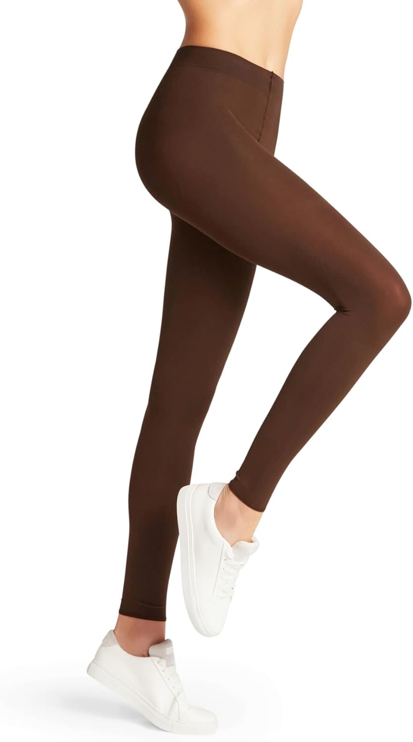 FALKE Women's Pure Matt Footless Tights, Opaque 100 Denier, Stockings for Women, Black (Black 3009), L, 1 Pair