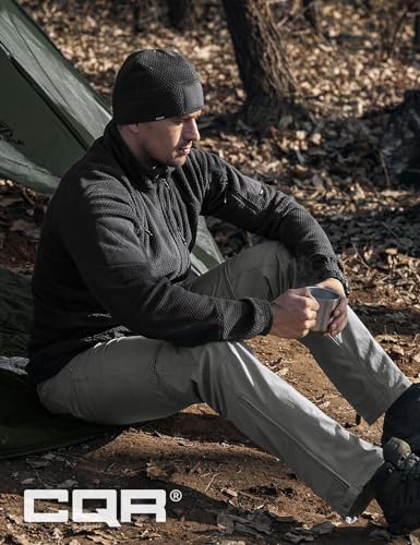 Image of CQR Men's Convertible Cargo Tactical Pants, Water Resistant Outdoor Hiking Pants, Zip Off Lightweight Stretch Work Pants