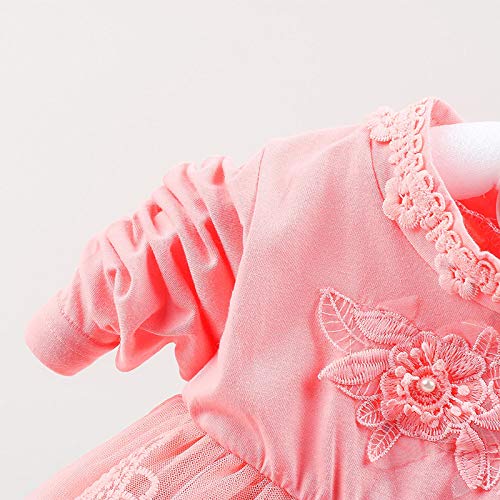 Image of Peacolate 6M-4Years Spring Fall Baby Girls Clothing Set 3pcs Long Sleeve Dress Denim Jacket and Jeans