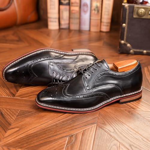 Mens Dress Shoes Oxford Shoes for Men Wingtip Casual Formal Business Comfortable Non Slip Outsole2