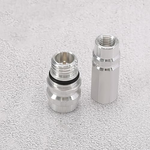 VGOL 2-teilig Set R134A Umrüstadaptersatz für Klimaanlagen 357820795H 357820795J Nachrüstventil aus Aluminiumlegierung
