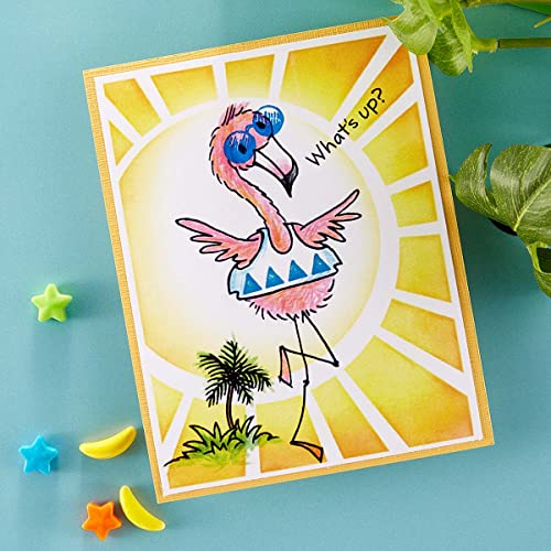 Spellbinders Stampendous FransFormer™ Feathers Clear Stamps, Grey - Image 2