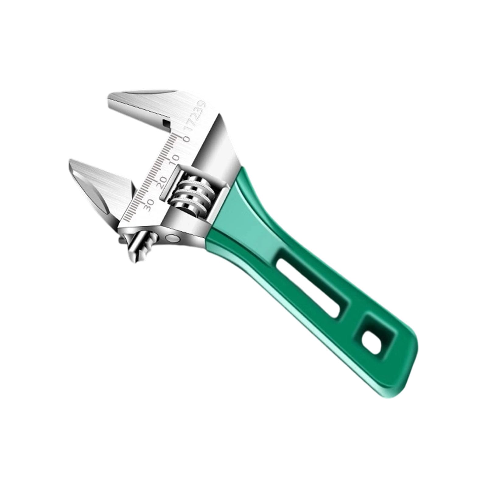 Wrench 6 / 8inch Wide Jaw Wrench with Metric Scale for Home, Garage, Workshop Wide Jaw for Garage
