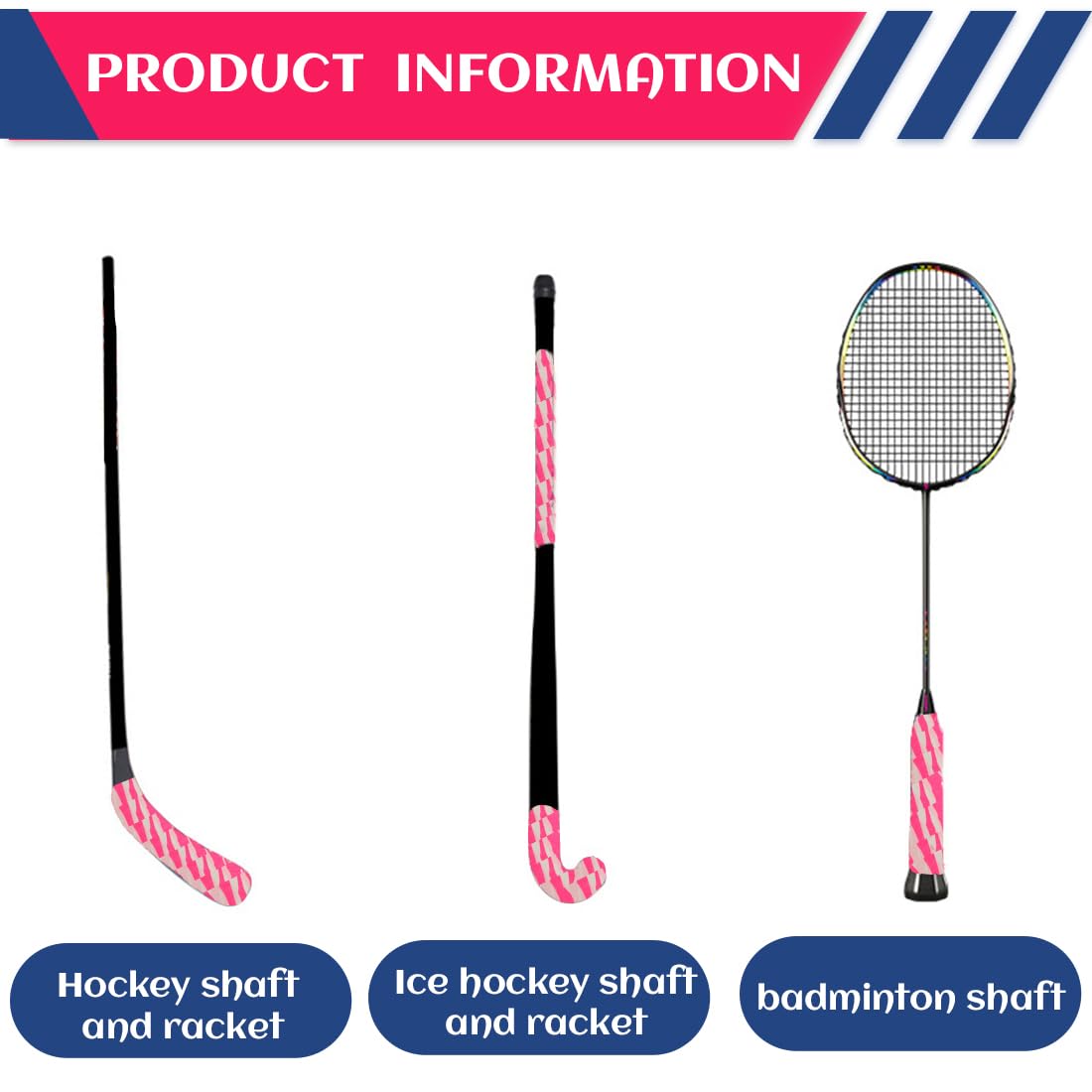 NHQ Cinta de Hockey,Cinta de Palo de Hockey,Cinta Adhesiva de Camuflaje para Raquetas de Tenis,Cinta Antideslizante y Autoadhesiva para Hockey Sobre Hierba,2,5 Cm*25 M