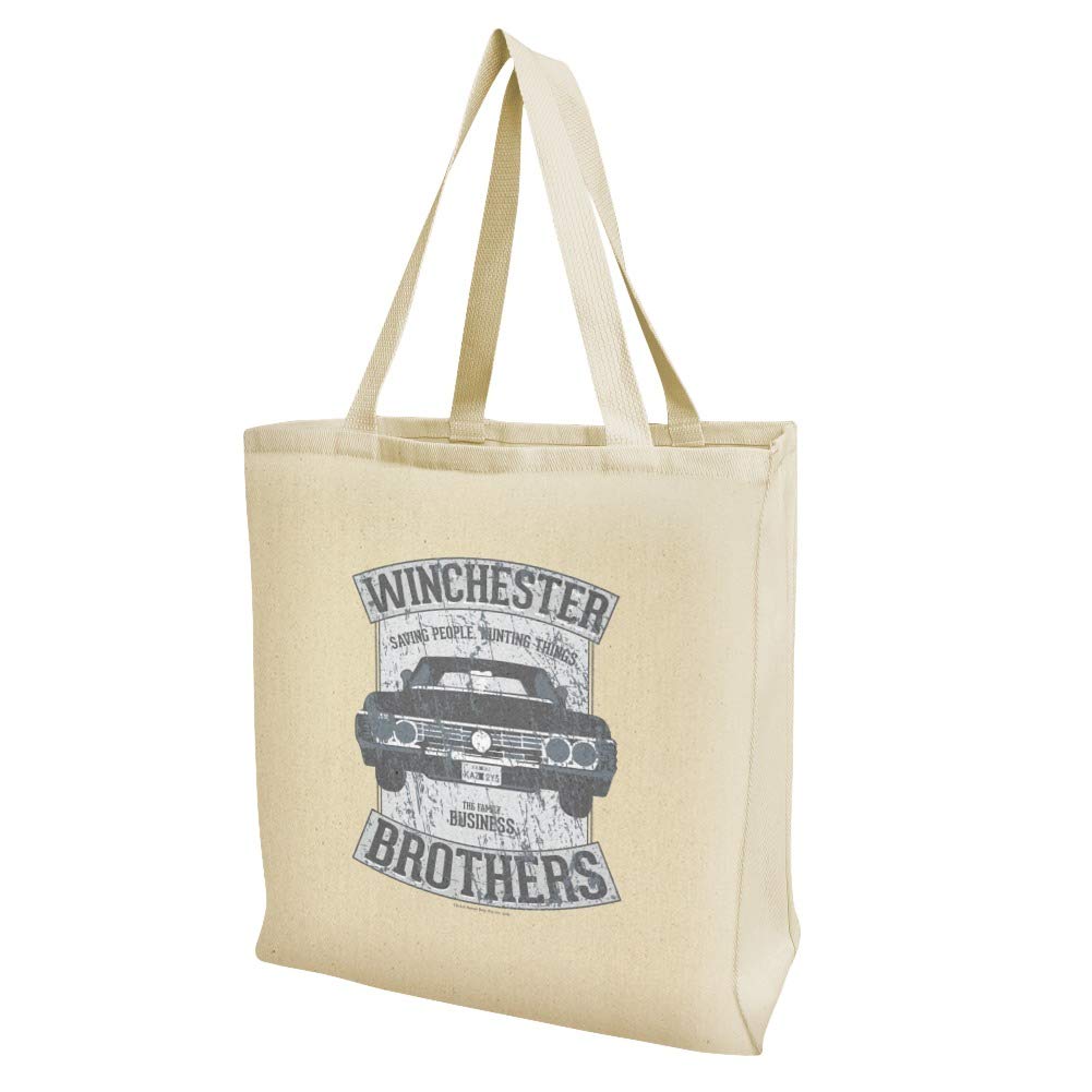 Supernatural Brother's Impala Grocery Travel Reusable Tote Bag