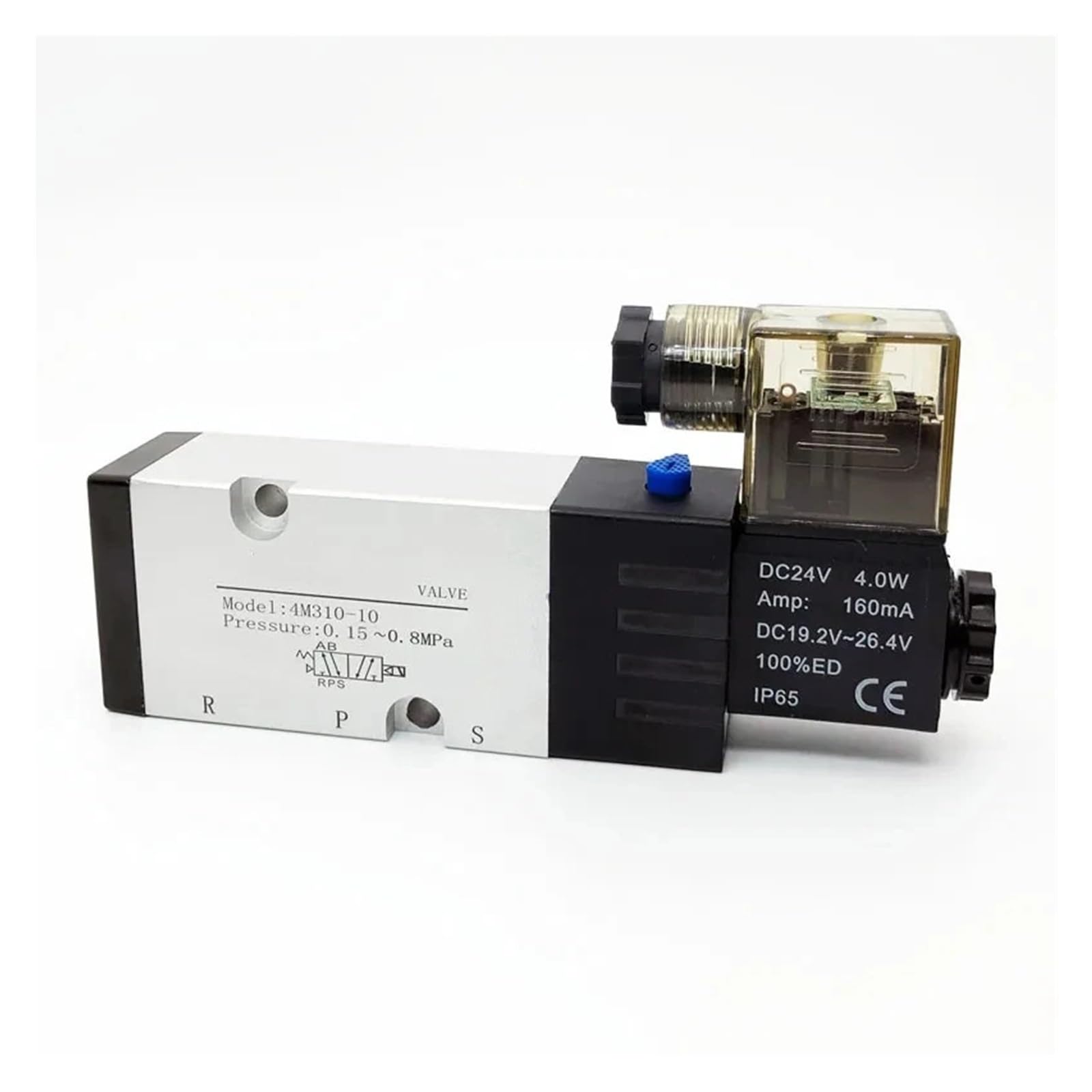 1 szt. 4M210-08 4M310-10 4M410-15 Elektryczny zawór elektromagnetyczny pięciokierunkowy sterujący 3-pozycyjny zawór powietrzny 2 (4m210-08 Only Valve, 5V)