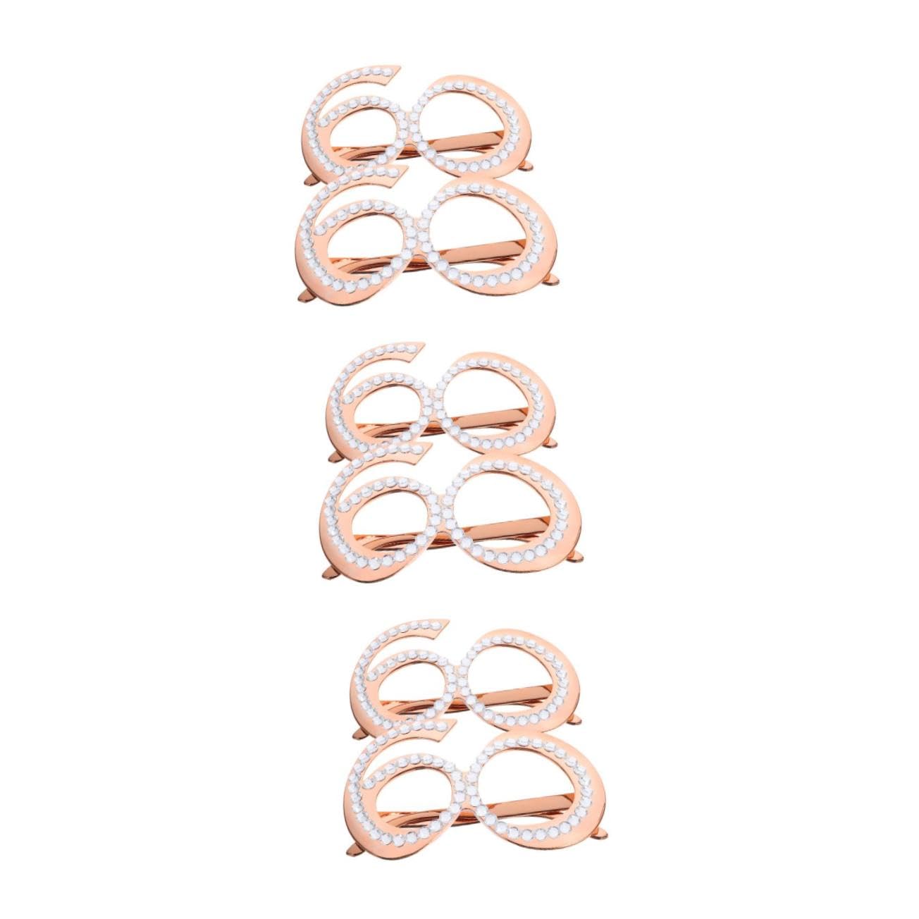 Zerodeko 3 Series Gafas De Fiesta con Forma De Gafas Divertidas para Cumpleaños Accesorio Fotográfico De Aniversario Celebraciones Y Recuerdos Especiales 2 Piezas X 3