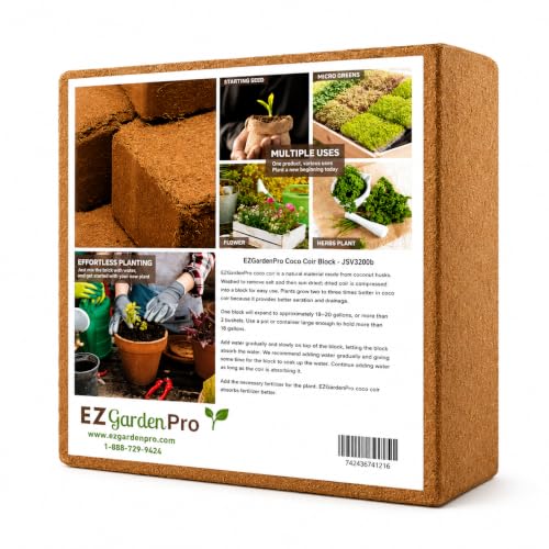 UBICON Organic Coco Coir Growing Medium 11 Pound Block