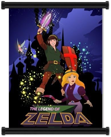 The Legend of Zelda Cartoon Fabric Wall Scroll Poster (16" x 21") inches