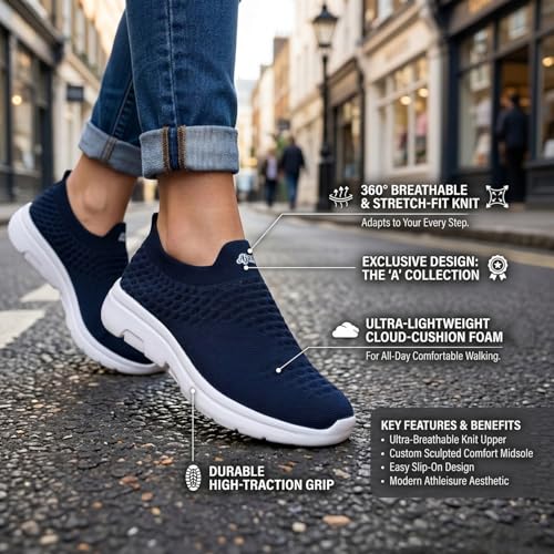 Image of AJANTA Men Premium Sports Shoes for Men | Lightweight Performance Running & Training Sneakers | Breathable Gym & Walking Shoes | Anti-Skid Cushioned Athletic Footwear for Outdoor & Daily Wear