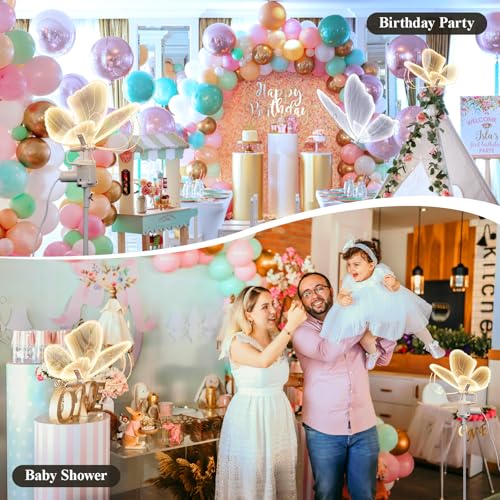 Lampadaire de mariage papillon LED électrique et support réglable - 7