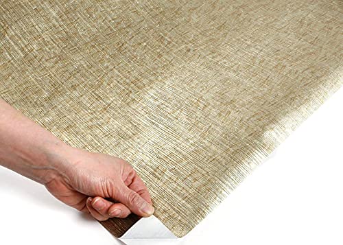 Roserosa Peel And Stick Pvc Metallic Self-Adhesive Wallpaper Covering Counter Top Shelf Liner Linearity (Ni996 : 2.00 Feet X 6.56 Feet) #TOP3