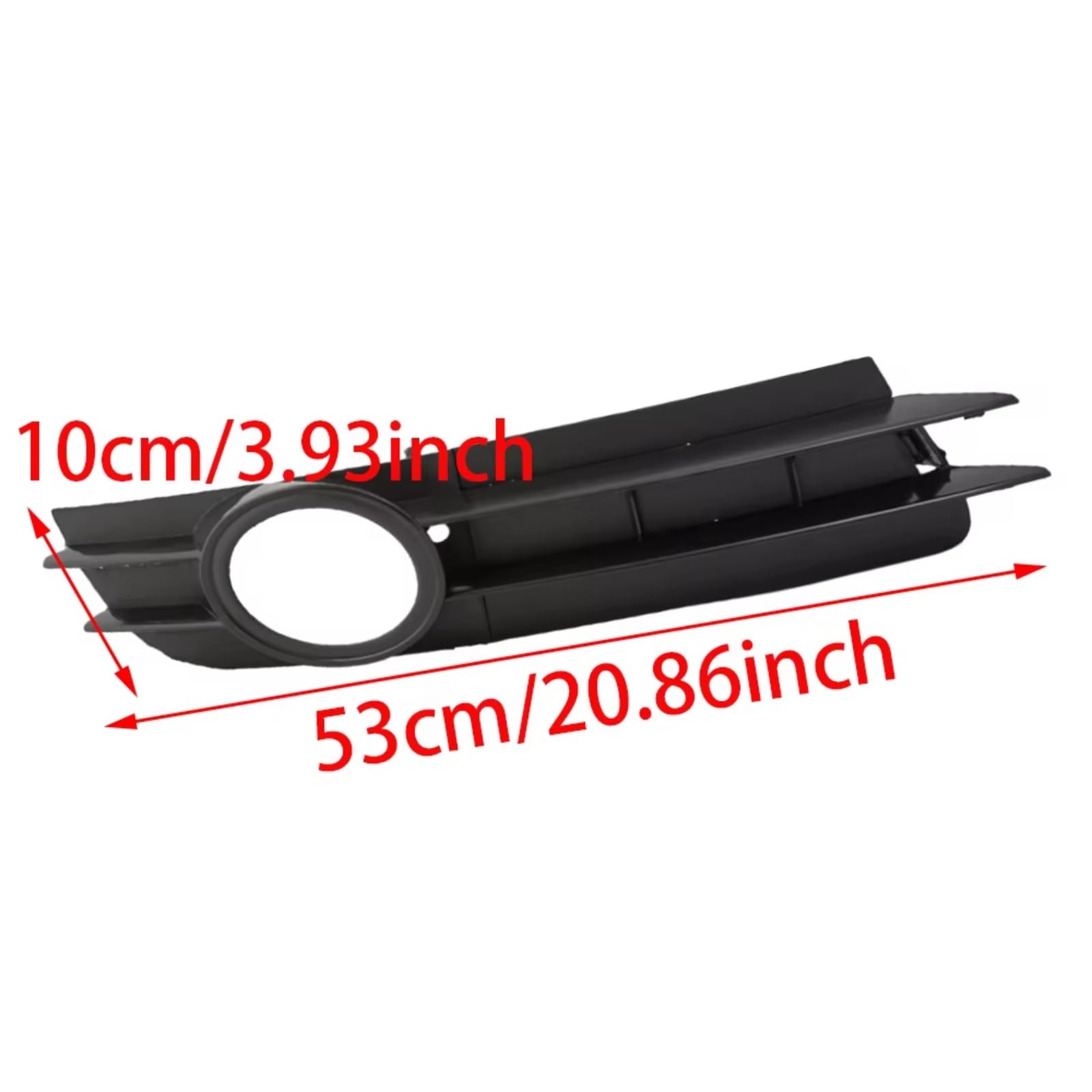 Rejilla de Luz Antiniebla Compatible Con A6 A6 Para Quattro C6 2005 2006 2007 2008 Rejilla De Parachoques Delantero Cubierta De Rejilla De Luz Antiniebla Parachoques Delantero(PAIR)