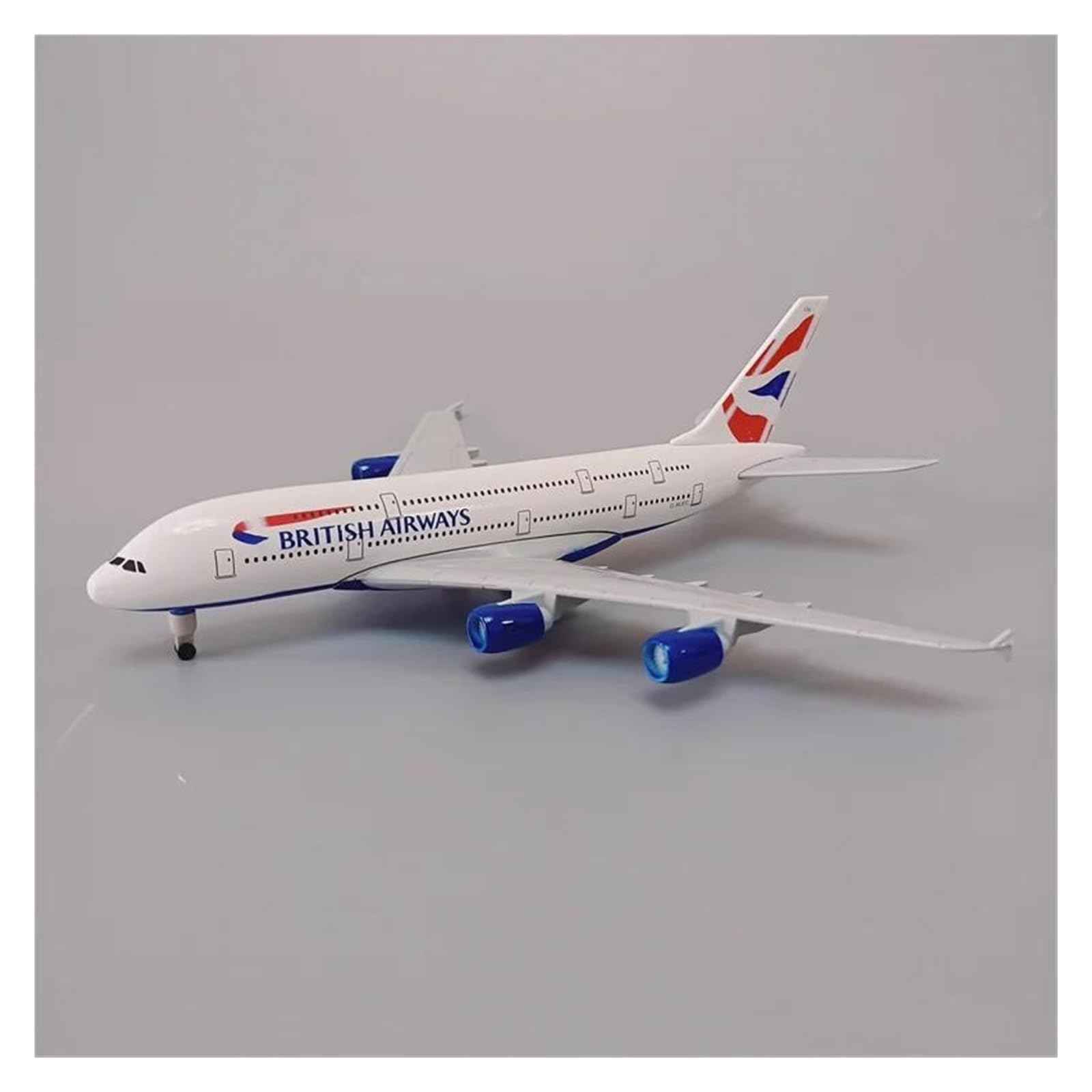 Kit Modello Di Aereo Pressofuso Da 20 Cm Per British Airways Airbus 380 A380 Per Regalo Collezione Appassionati Aviazione Modello di Aereo in lega
