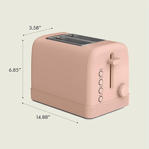 Miniatura 8 de bella Tostadora de 2 rebanadas, control de sombra de 6 ajustes con botones de recalentamiento, cancelación, bagel y descongelación, bandeja