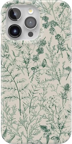 Casely iPhone 15 Pro Max Case | Sage Garden | Green Floral | Compatible with MagSafe | Classic Ultra...