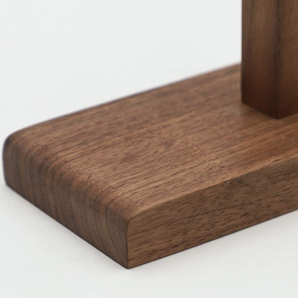 XINOSA Supporto Cuffie Supporto Per Cuffie Dal Design Alla Moda Supporto Per Auricolari In Legno Massello Pratico Supporto Per Cuffie Da Tavolo Con Mensola Per Esposizione da Gamer ( Blue : Walnut )