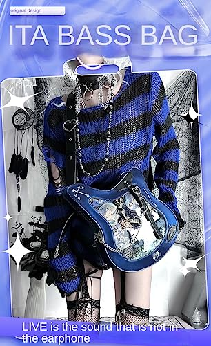 ITA Shoulder Bag ITA Bass Crossbody Bag ITA Japanese Guitar Bag Kawaii ITA PU Leather Cute Clear Window3