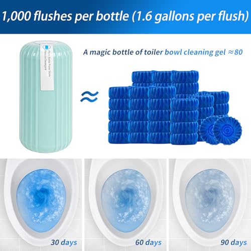Image of WTWD Automatic Toilet Cleaner, 3 Pack, Stain Prevention, Septic Safe