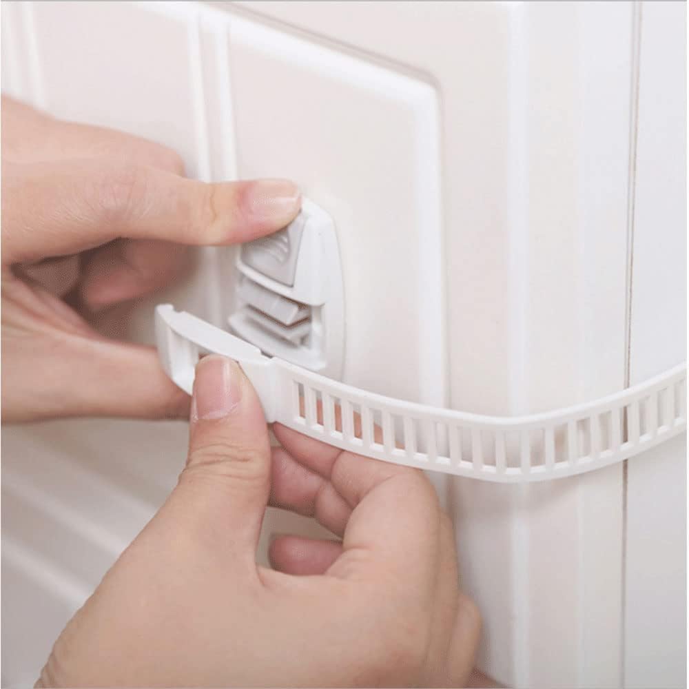 CASOTA Pestillo for Puerta, Seguridad Infantil for niños, Seguridad for Nevera for Armario, cajones, frigorífico, no Requiere Herramientas ni taladros, Paquete de 2