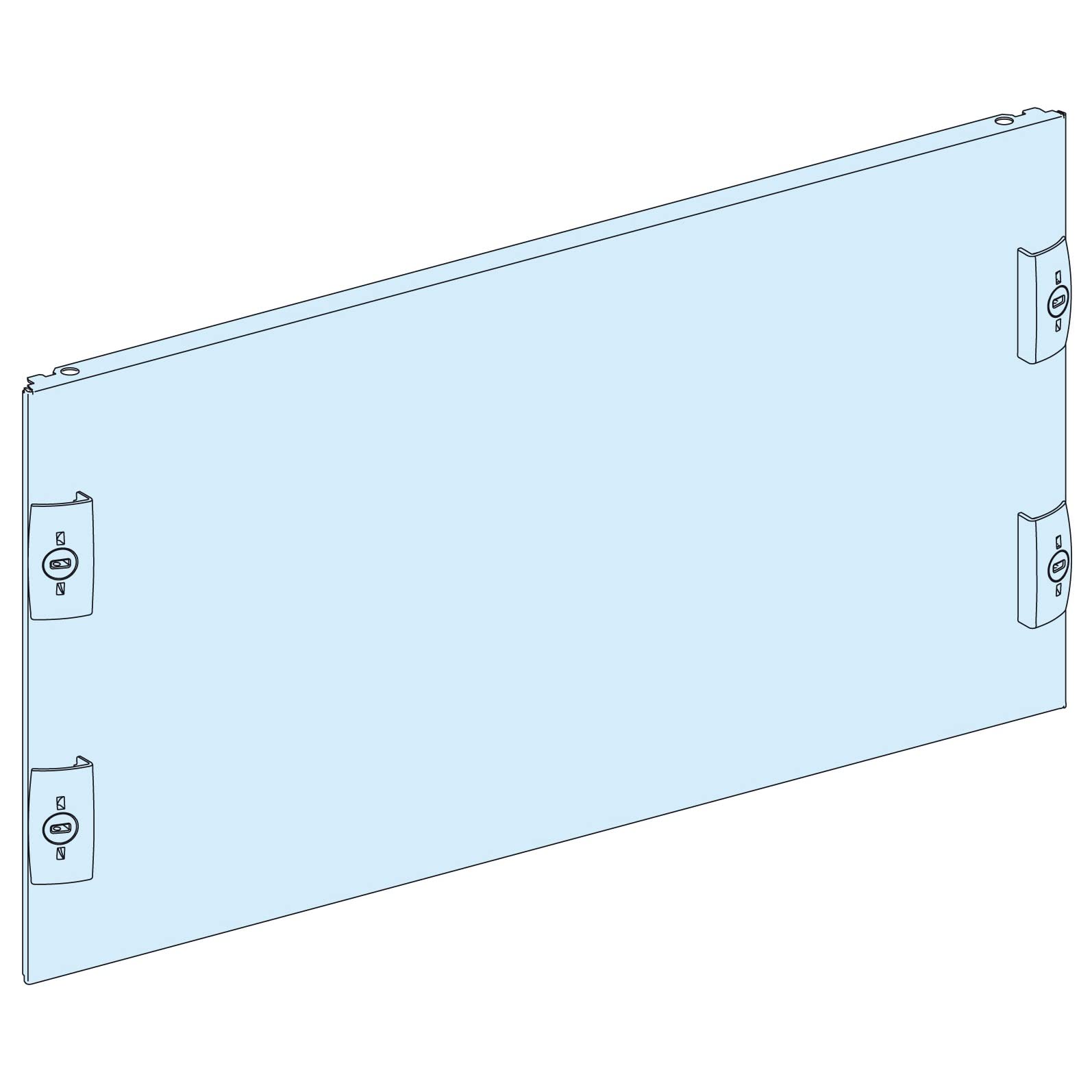 Couvercle G/P Schneider Electric complet 9 mod plaque de finition coffret