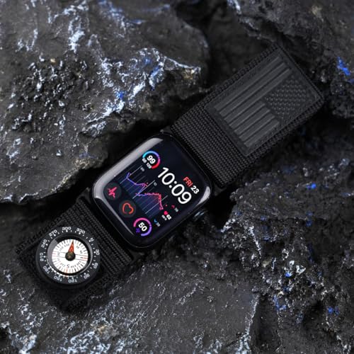 Brújula Micro SnapHook Tefeca para bandas con superficie de loop miniatura 2