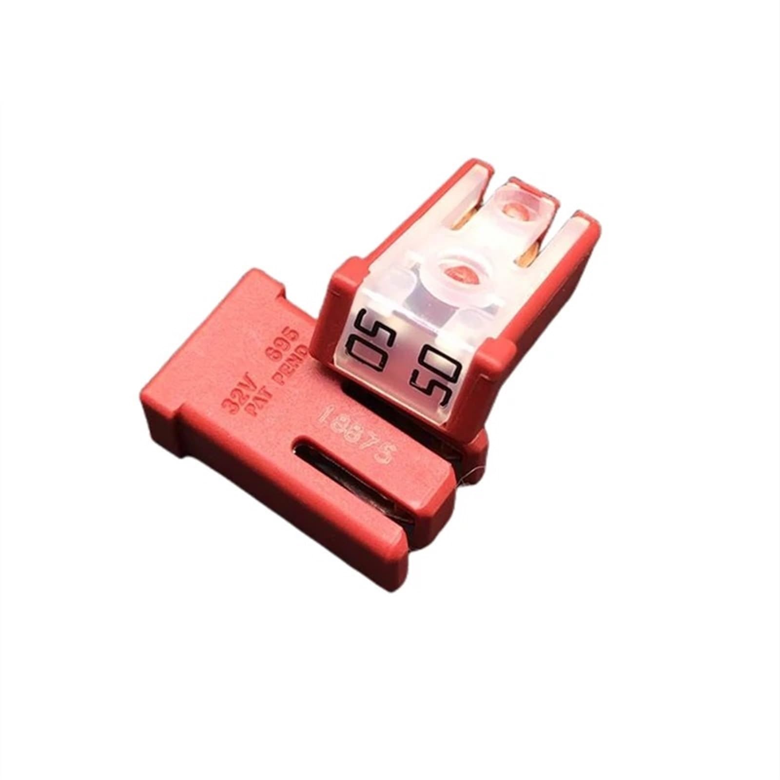 Fusibile for auto fusibile serie 695 15A 20A 25A 30A 40A 50A 60A Rettangolo di tipo piccolo Fusibile a cartuccia automatica Fusibile for auto con spina scanalata(20A,Quantity 30pcs)