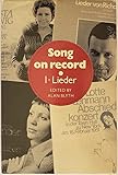 Song on Record: Volume 1, Lieder