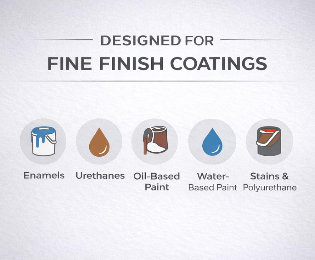 Pincel para manchas y pintura de piel de cordero para usar con todas las pinturas, manchas y poliuretanos a base de látex y aceite, piel de cordero 100 % natural, diseño nuevo y patentado (2 en