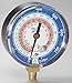 Gauge, 3 1/8In Dia, Low Side, Blue, 800 psi
