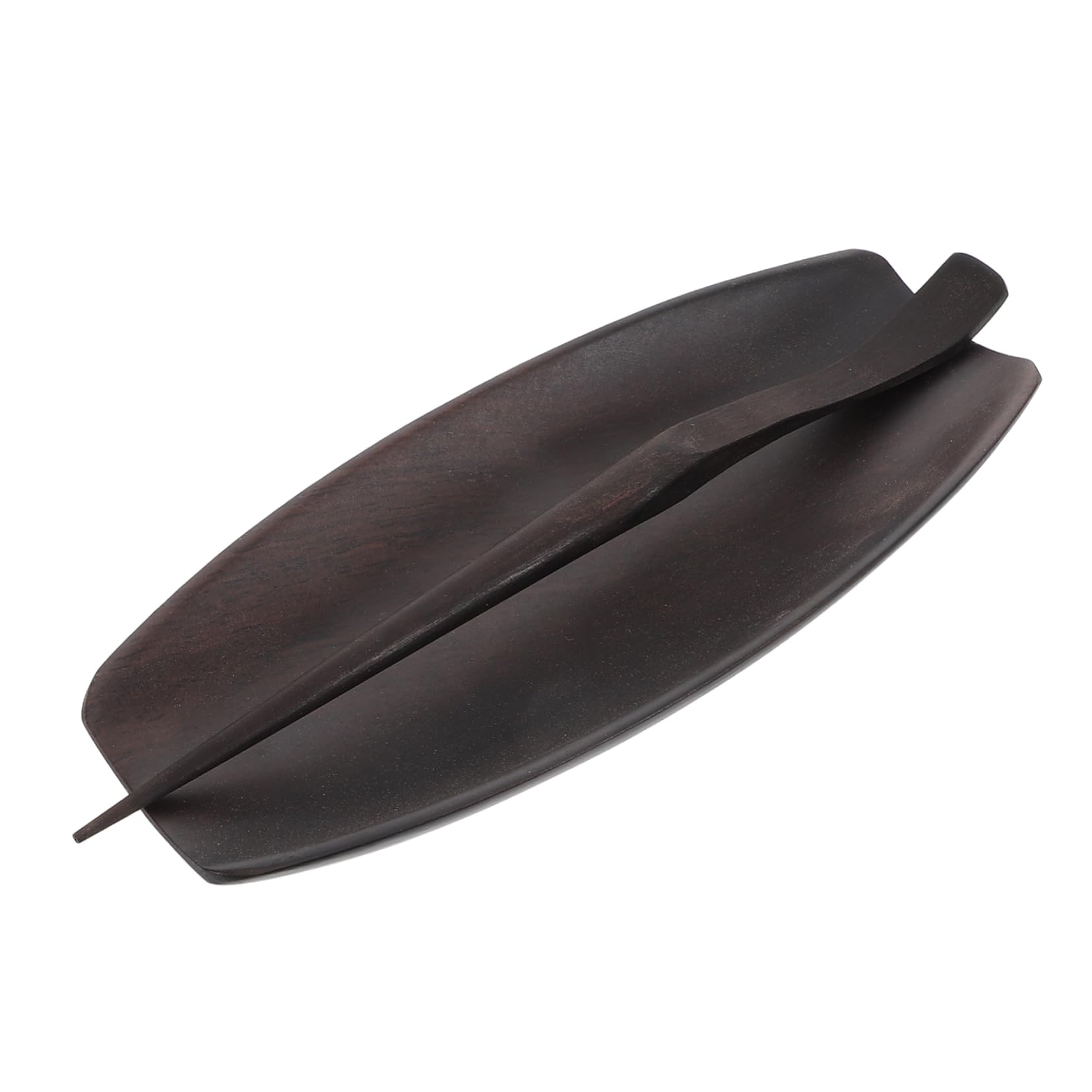 ULTECHNOVO 1 Set Wood Tea Spoon Tea Leaf Storage Holder Set For Loose Tea Coffee Bean Plate Tea Ceremony Utensil Tool Household Tea Scoops