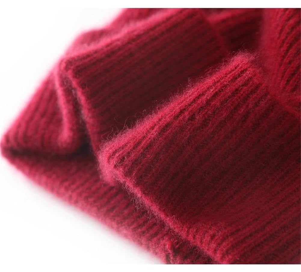 Gorro de Punto Gorros de Punto clásicos, Gorro de Invierno Unisex Punto, Mezcla Lana Merino, Multicolor(Gray)