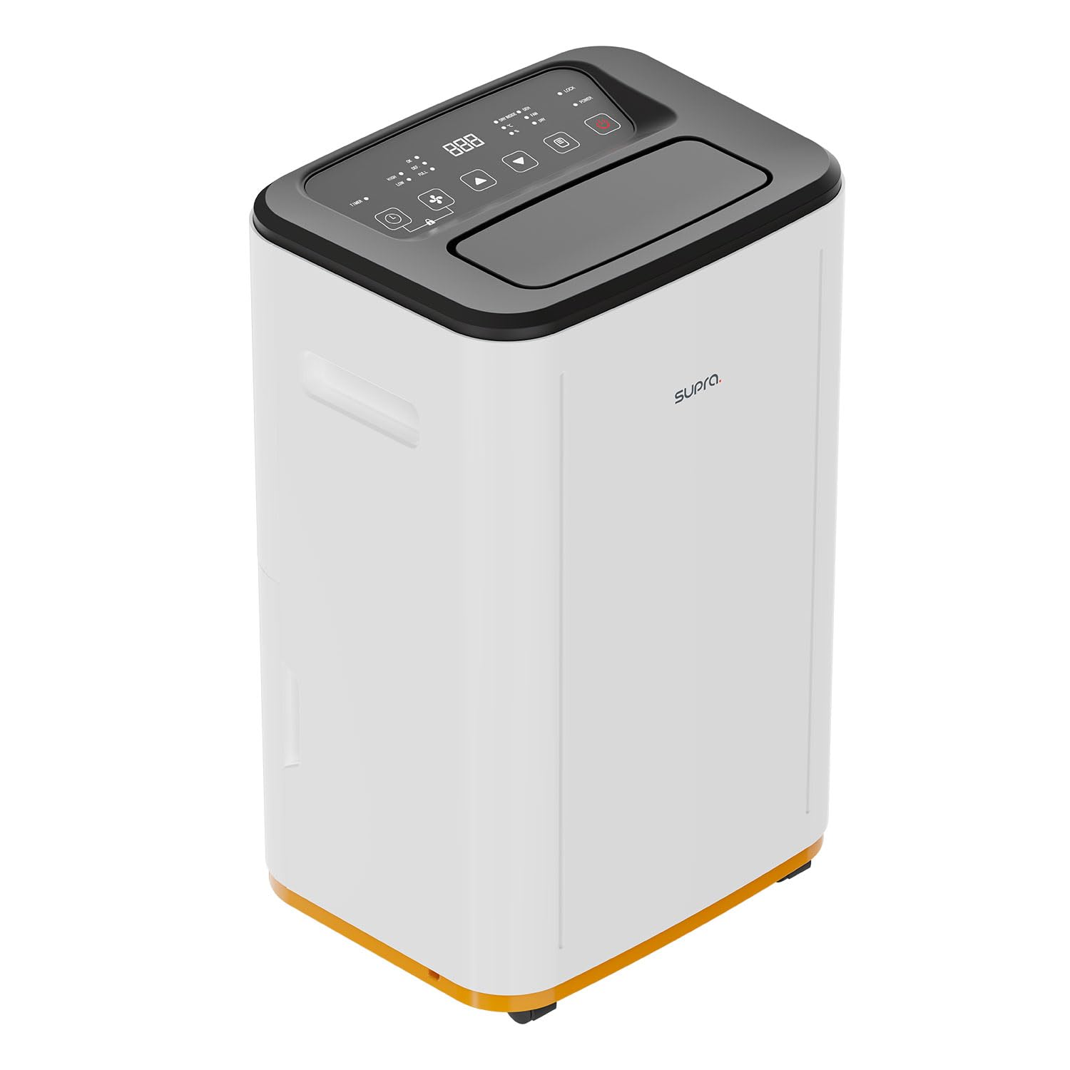 SUPRA NIRA 20L – Deshumidificador de Aire | 20 L/24h | Secado de Ropa | Depósito 6 L | Higróstato & Sensor de Humedad | Temporizador 24 h | Gas Ecológico R290 | Silencioso | Ruedas | Hasta 38 m²