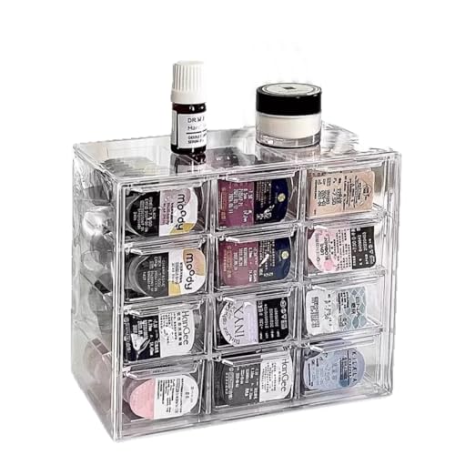 VORDRASSIL P-120 daily contact lens organizer Disposable Contact Lens Dispenser Cute storage Box for All Brands Daily Lens (12-Grid).