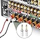 8 Stück 24K Vergoldet Bananenstecker, Lautsprecher Banana Steckverbinder, Schraubbare Lautsprecherkabel Anschlüsse für HiFi Audio Heimkino Systeme, 4 Rot 4 Schwarz, Kompatibel Kabeln 0.75 mm bis 4 mm
