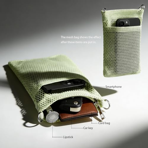 Cankego Phone Lanyard with Wallet Bag Crossbody and 2 Tether Tabs, Adjustable and Detachable Phone Strap for Phones, Multifunctional Cell Phone Neck and Hand Lanyard for Travel Essentials (Green) by Cankego - Used condition - Image 5